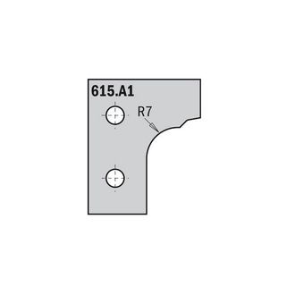 CMT 615.b2 Coltello Hw 50x30x2 (profilo B2)