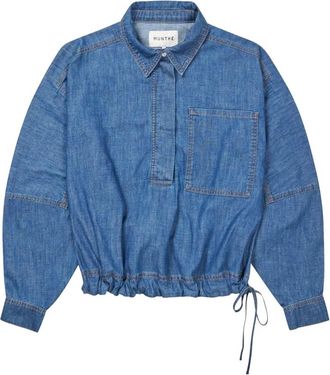 Munthe Mujer, Blusas y Camisas, Azul, Talla: S