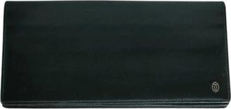 Cartier Pre-owned Wallets, male, Black, Size: ONE SIZE Pre-owned Pasha Leather Long Wallet