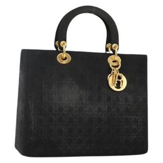 Dior Pre-owned Handbags, female, Black, Size: ONE SIZE Pre-owned Vintage Nylon Hand Bag