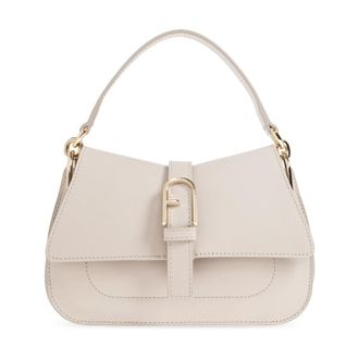 Furla Handbags, female, Beige, Size: ONE SIZE Flow Mini Shoulder Bag