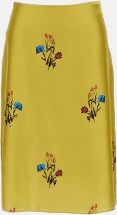 Marni Green Floral Skirt