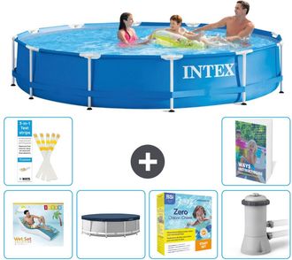 Intex Piscina Con Estructura Redonda - 366x76 Cm - 7-piezas S117