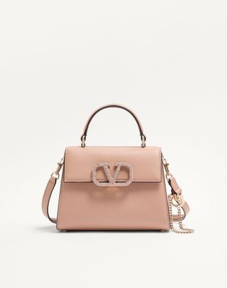 Valentino Garavani Small Vsling Handbag With Jewel Logo Woman ROSE CANNELLE UNI