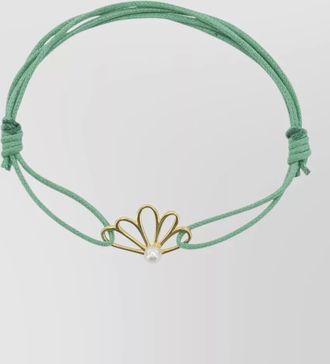 Aliita pernula pearl bracelet adjustable cord detail