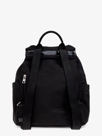 Tory Burch Womens Nylon Backpack Virginia Black Polyamide Backpacks