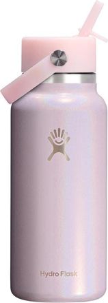 Hydro Flask 32-Ounce Wide Mouth Flex Straw Cap Bottle in Glimmer Pink at Nordstrom