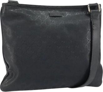 Gucci Pre-owned Cross Body Bags, female, Black, Size: ONE SIZE Pre-owned Plastic Cross Body Bag