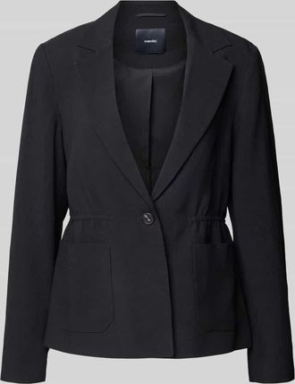 someday Someday Slim Fit Blazer aus Viskose-Leinen-Mix Modell Nursine in Black, Gr&ouml;&szlig;e 34