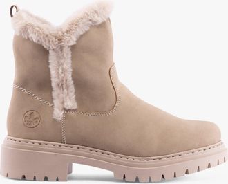 Rieker 72682-60 Womens Boots Beige - Size UK 6