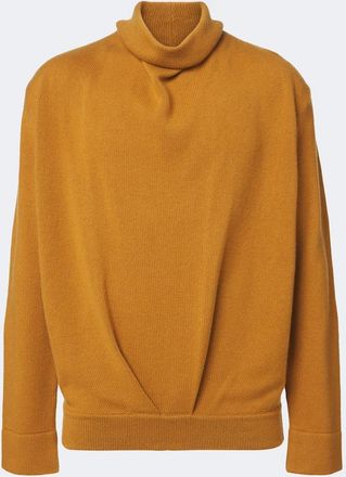 Valentino Garavani Jersey de cuello alto de cachemir drapeado