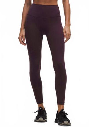 lululemon Wunder Train High Rise Tight 28 Leggings In Black Plum