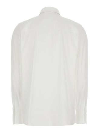 Brunello Cucinelli Womens Shirt Pointed Collar White Blouses