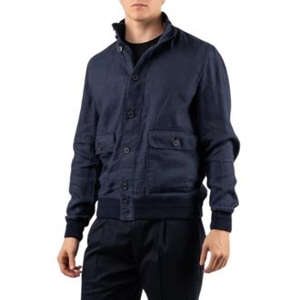 Brooksfield Blouson - Heren - Bomber jackets - Blauw - 2XL - Katoen - Jassen