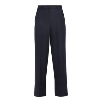 ottod'Ame Broeken, Dames, Blauw, L, Wol, Whi Pants