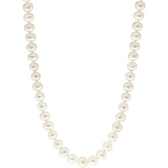 Effy Sterling Silver 10mm Freshwater Pearl Necklace in White at Nordstrom Rack