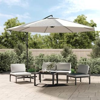 Berkfield Home Cantilever Umbrella 3.5 m Sand White
