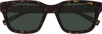 Gucci Tortoiseshell Acetate Sunglasses - Brown