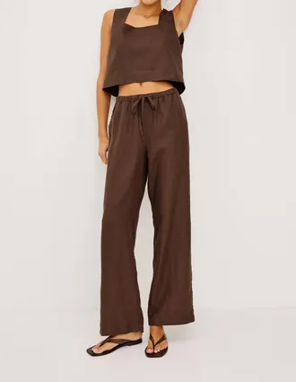 Rails Emmie Linen Pants In Espresso