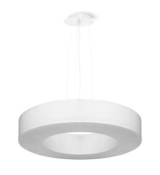 Sollux Lighting L&aacute;mpara de ara&ntilde;a blanco tela, pvc, acero alt. 102 cm