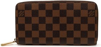 Louis Vuitton Brown Pvc Long Wallet (Bi-Fold) (Pre-Owned)