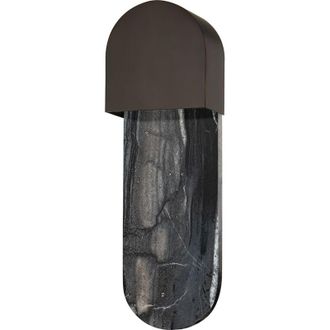 Hudson Valley Lighting Hobart Aplique De Pared 1 Luz De Lat&oacute;n Negro - Hudson Valley