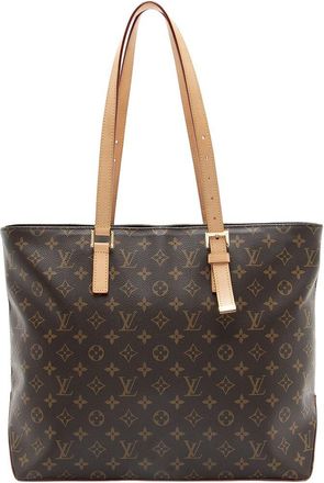 Louis Vuitton Brown Monogram Canvas Cabas Mezzo Nm (Authentic Pre-Loved)
