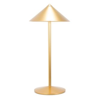 Zafferano L&aacute;mpara de mesa zafferano led recargable 6w ip65 color dorado