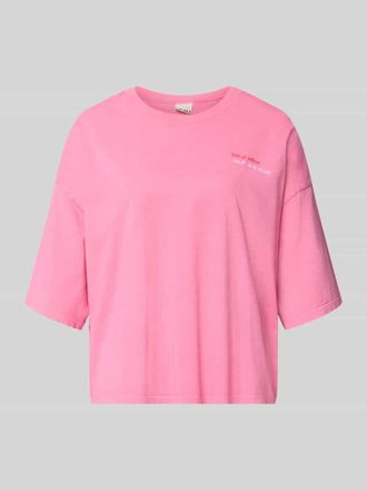 Ichi T-Shirt mit r&uuml;ckseitigem Motiv-Print Modell NICA in Rose, Gr&ouml;&szlig;e XXL