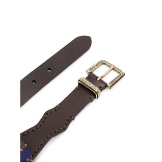 Etro Paisley Print Belt - Blue