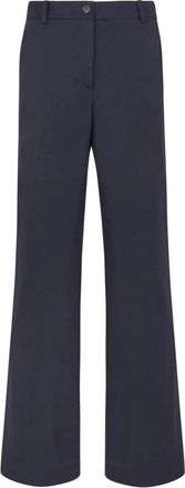 P.A.R.O.S.H. Wijde broek - Dames - Wijde Broeken - Blauw - L - Linnen - Broeken