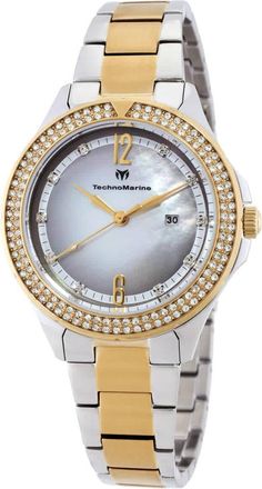 Technomarine Luna Quartz Crystal Ladies Watch TM-826011