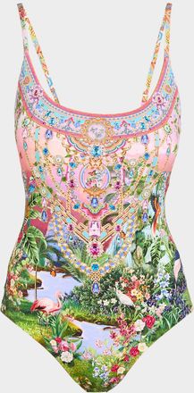 Camilla Turkish Delight Scoop-Neck One-Piece Swimsuit
