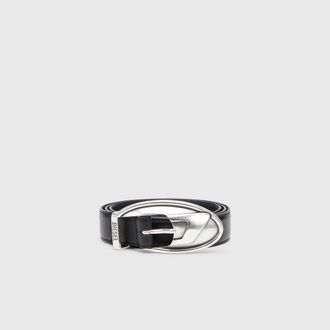 Diesel 3 cm belt in bonded leather - Belts - Unisex - Black