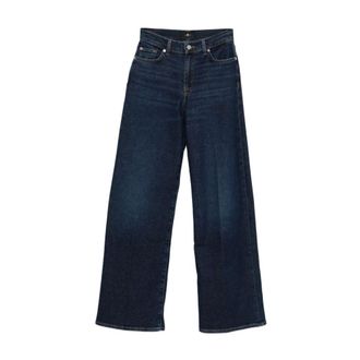 7 For All Mankind Wide Jeans, female, Blue, Size: W27 Wide Jeans