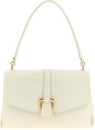 Ferragamo White Calfskin Shoulder Womens Bag