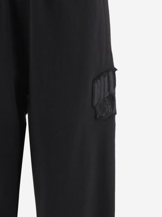 Billionaire Boys Club Mens Cotton Trousers With Logo Black
