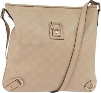Gucci Pre-owned Cross Body Bags, female, Beige, Size: ONE SIZE Pre-owned Vintage Cross Body Bag