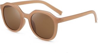 Generic Commuter Men Vacation Sunglasses Women Sports Party Driving Sun Glasses(Brown)