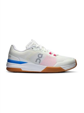 On Mens Roger Advantage Pro Shoes In Ivory/malibu