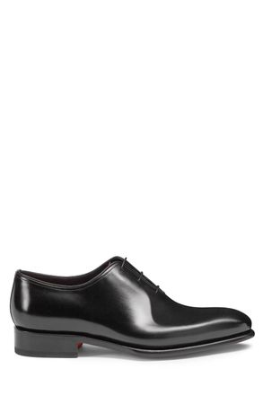 Santoni Antiqued Leather Oxford Shoes