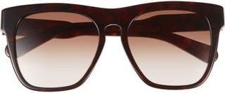 Chlo&eacute; 56mm Square Sunglasses in Havana Havana Brown at Nordstrom Rack