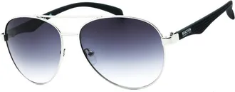 Kenneth Cole Reaction KC1318 Aviator Gradient Smoke Sunglasses - Gray