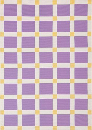 Nazar Rugs Alfombra para interior/exterior de cuadros violeta 200x285cm