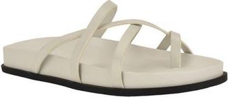 Calvin Klein Helden Toe Loop Sandal in Ivory at Nordstrom, Size 6.5