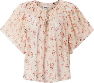 Isabel Marant Blusa Neslya a fiori - Toni neutri