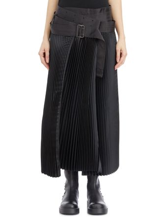 Junya Watanabe Plisse Rok Met Tailleband