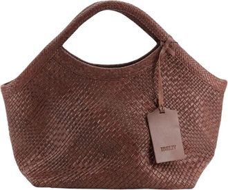 Ibeliv Pure choco Bag L - Dames - Handtassen - Bruin - ONE Size - Leer - Tassen