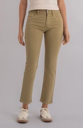 Kut from the Kloth Blair Fab Ab High Waist Ankle Straight Jeans in Antique Bronze at Nordstrom Rack, Size 6