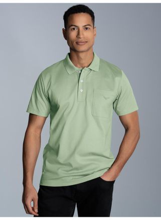 Trigema Poloshirt TRIGEMA TRIGEMA Poloshirt aus Single-Jersey, Herren, Gr. 4XL, gr&uuml;n (gr&uuml;n tea), 100% Baumwolle, Basic, Shirts Poloshirt